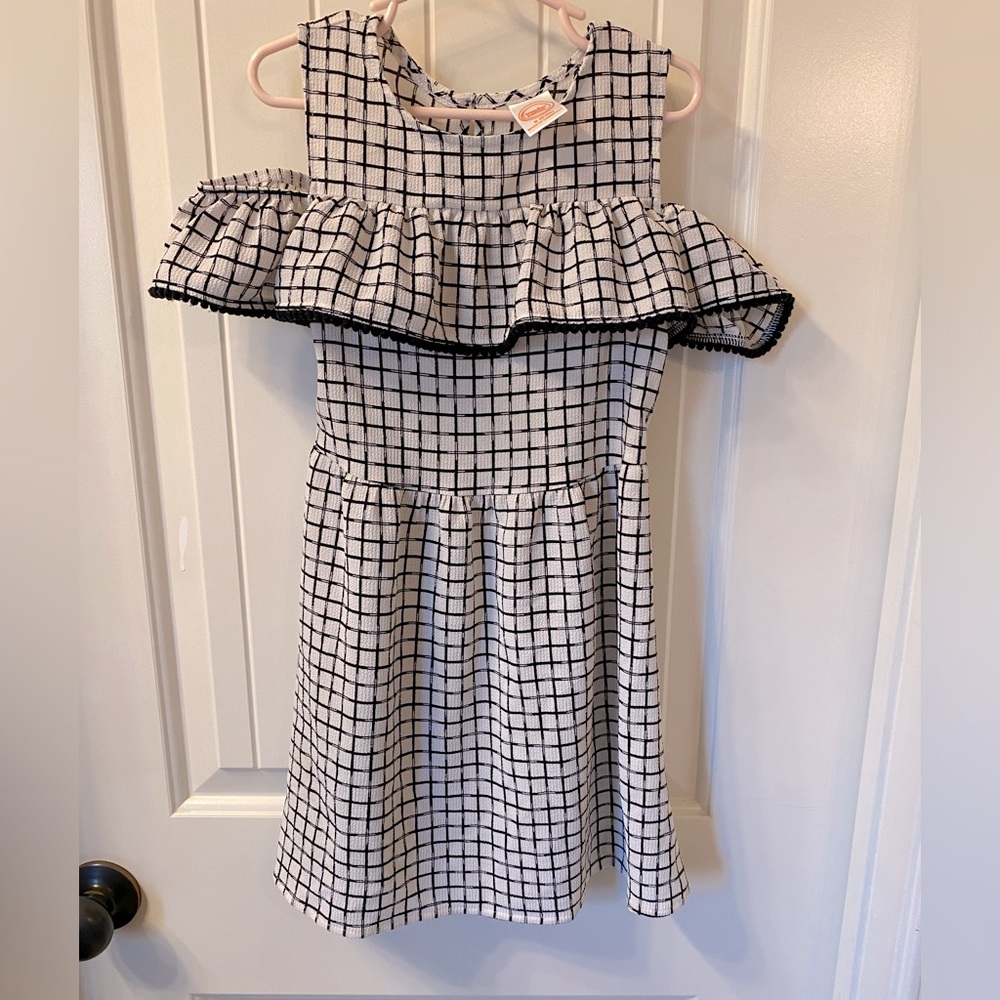 Wonder Nation dress I girls off shoulders casual dress I Kids size 6x